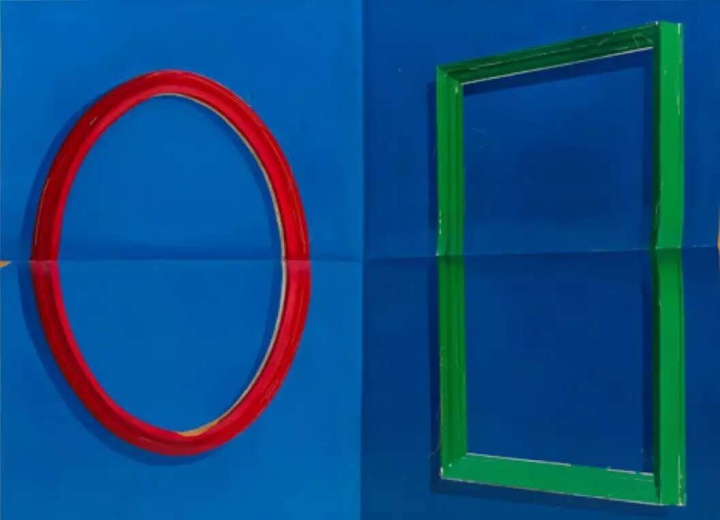 蜂巢当代艺术中心 冷广敏《模仿》220X160cm 布面油画 2016
蜂巢当代艺术中心 冷广敏《模仿》220X160cm 布面油画 2016