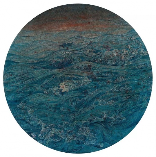 玉兰堂 郝建涛《混沄之往No.27》布面综合材料 D.150cm 2015
玉兰堂 郝建涛《混沄之往No.27》布面综合材料 D.150cm 2015
