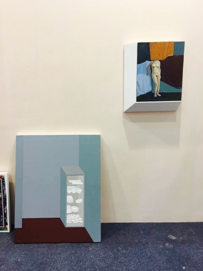 新氧艺 黄一山《以乳为眼-1》布面综合材料 50x60cmx13cm 2015
新氧艺 黄一山《以乳为眼-1》布面综合材料 50x60cmx13cm 2015