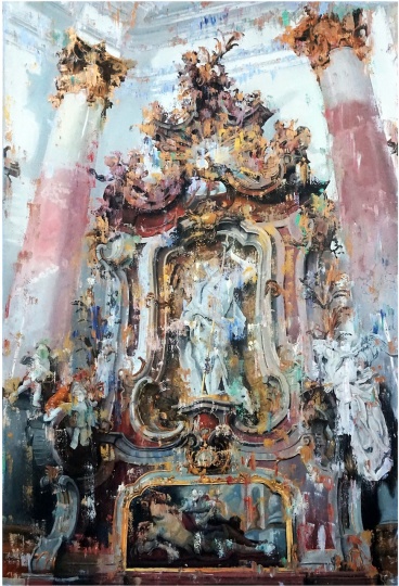《领悟》 180×120CM 布面油彩 2015-2016
《领悟》 180×120CM 布面油彩 2015-2016