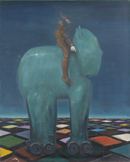 《麦田无陇》186×150cm 布面油画 2006
《麦田无陇》186×150cm 布面油画 2006