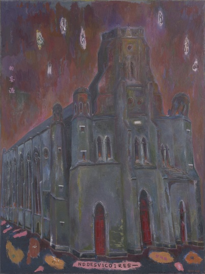 《火烧望海楼 》216×162cm 布面油画 2009
《火烧望海楼 》216×162cm 布面油画 2009