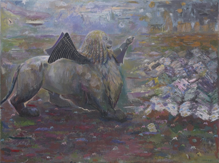 《尼伯龙根的指环》 162×219cm 布面油画 2009
《尼伯龙根的指环》 162×219cm 布面油画 2009