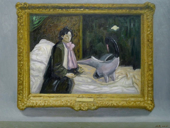 《天鹅梦》 60x80cm 布面油画 2016
《天鹅梦》 60x80cm 布面油画 2016