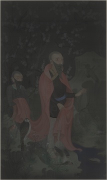 郝量  《林间记》 250×150cm 绢本重彩 2011

