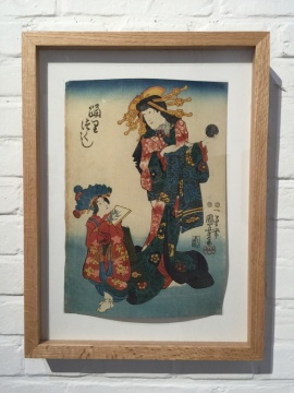 歌川国芳后期创作的美人画