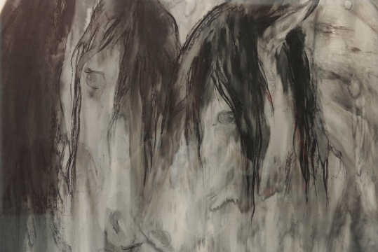 彭剑、孙浩双个展艾米李画廊开幕 新水墨“逆光”下的“夜奔”