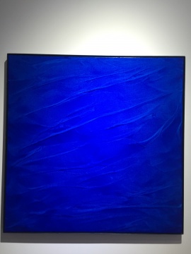 《证悟·蓝NO.22》 120×120cm 布面油画 2016
《证悟·蓝NO.22》 120×120cm 布面油画 2016