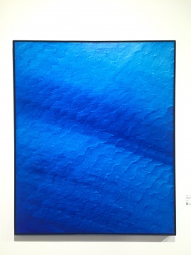 《证悟·蓝NO.25》 120×100cm 布面油画 2016

