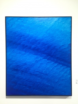 《证悟·蓝NO.25》 120×100cm 布面油画 2016
《证悟·蓝NO.25》 120×100cm 布面油画 2016