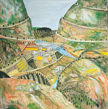 李继开 《风景》100×100cm 布面丙烯 2015
李继开 《风景》100×100cm 布面丙烯 2015