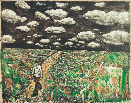 李继开 《夜路》80×100cm 布面丙烯 2015
李继开 《夜路》80×100cm 布面丙烯 2015