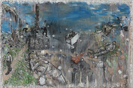 李继开 《路》 200×300cm 布面丙烯 2015
李继开 《路》 200×300cm 布面丙烯 2015