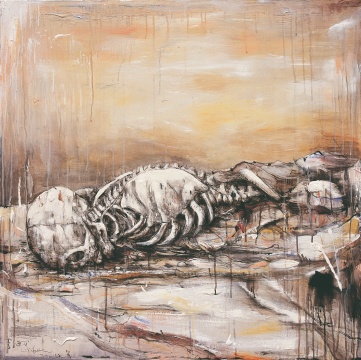 李继开 《荒野》 100×100cm 布面丙烯 2012
李继开 《荒野》 100×100cm 布面丙烯 2012