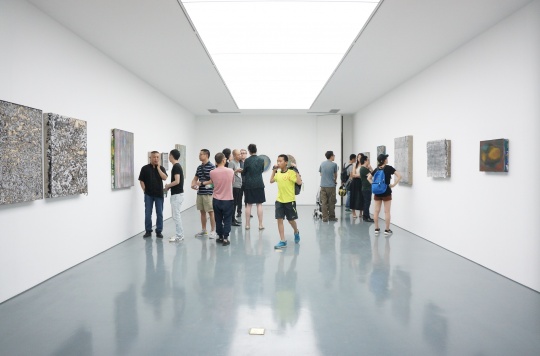 位于博而励二楼的欧劲新作展现场
位于博而励二楼的欧劲新作展现场