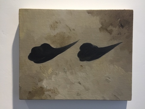 闫冰 《两朵黑云》 40×50cm 布面油画 2016
闫冰 《两朵黑云》 40×50cm 布面油画 2016