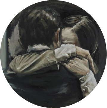 陈晗 《今夜陪我度过》 直径100cm 布面油画 2016
陈晗 《今夜陪我度过》 直径100cm 布面油画 2016