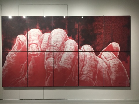 《无题3号》 220×400cm 纸本色粉 2015
《无题3号》 220×400cm 纸本色粉 2015