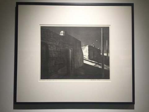 《宁静的小镇之二》 52×69cm 石版画 1991
