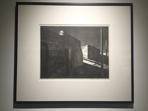 《宁静的小镇之二》 52×69cm 石版画 1991
《宁静的小镇之二》 52×69cm 石版画 1991
