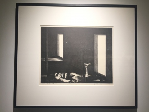 《宁静的小镇之五》 54×69cm 石版画 1991
《宁静的小镇之五》 54×69cm 石版画 1991