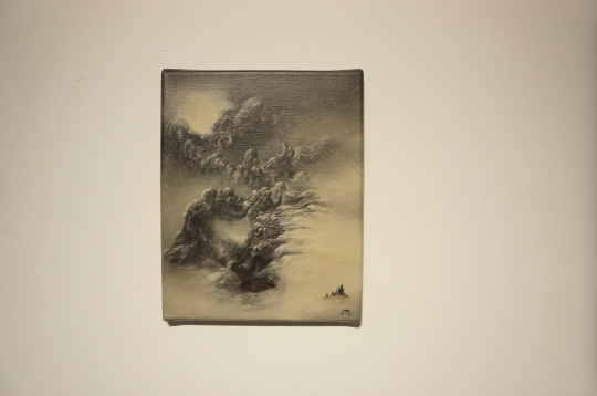 《尧壁洞天》 布面丙烯 24×30cm 2016  
