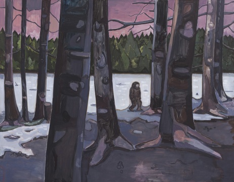 《密林穿行》200×155cm 布面油画 2016 《密林穿行》200×155cm 布面油画 2016