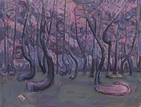 《舞树》150×200cm 布面油画 2016 《舞树》150×200cm 布面油画 2016