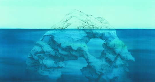 
徐累 《气与骨—云林石》  104×195cm 绢本水墨 2013

估价：300万-380万元

