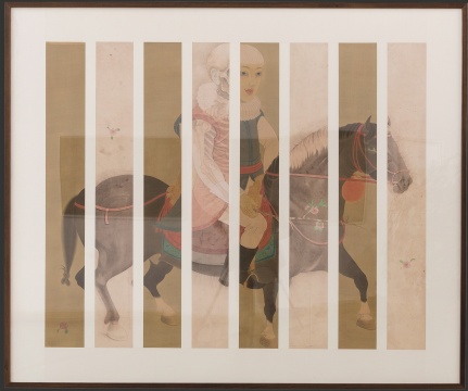 
郝量 《我与堂吉诃德》 185×150cm 绢本重彩、纸本水彩 2007-2008

估价：90万-120万元

