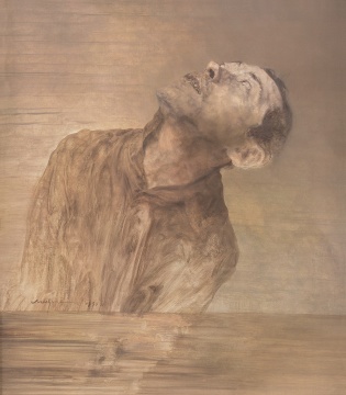 
毛焰 《向上看》 92×81cm 布面油画 1997

估价：110万-130万元

