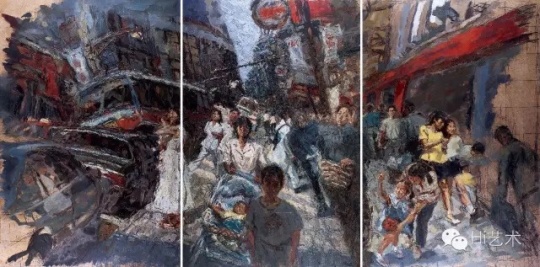 
金阳平 《南京路》280 × 560 cm 布面油画 1997

估价：120万- 200万元

