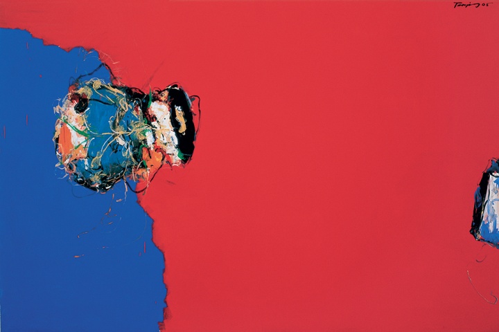 谭平《谎言》200×300cm 布面丙烯 2005
谭平《谎言》200×300cm 布面丙烯 2005