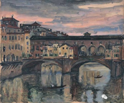 刘海粟 《翡冷翠》 46×55cm 布面油画 1930  成交价：874万元
