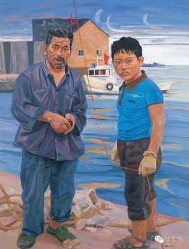 刘小东 《脆弱小绳》 140×114cm 布面油画 1990  成交价：690万元
