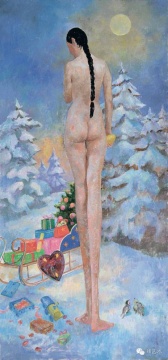 王音 《月是故乡明》 320×150cm 布面油画 2008 成交价:207万元 刷新艺术家拍卖纪录
王音 《月是故乡明》 320×150cm 布面油画 2008 成交价:207万元 刷新艺术家拍卖纪录