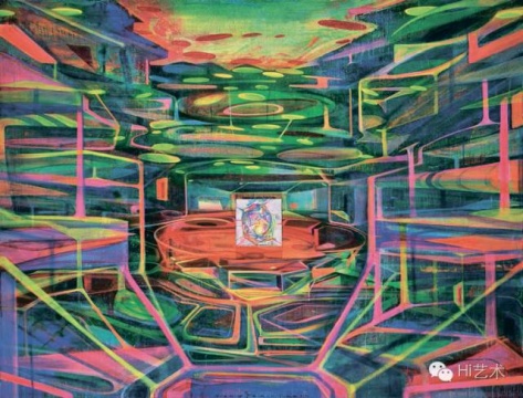 黄宇兴 《环形剧场》 176×230cm 布面丙烯 2013  成交价：94.3万元
