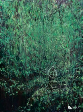 罗荃木 《养蜂人》 150×110cm 布面油画 2015  成交价：20.7万元
