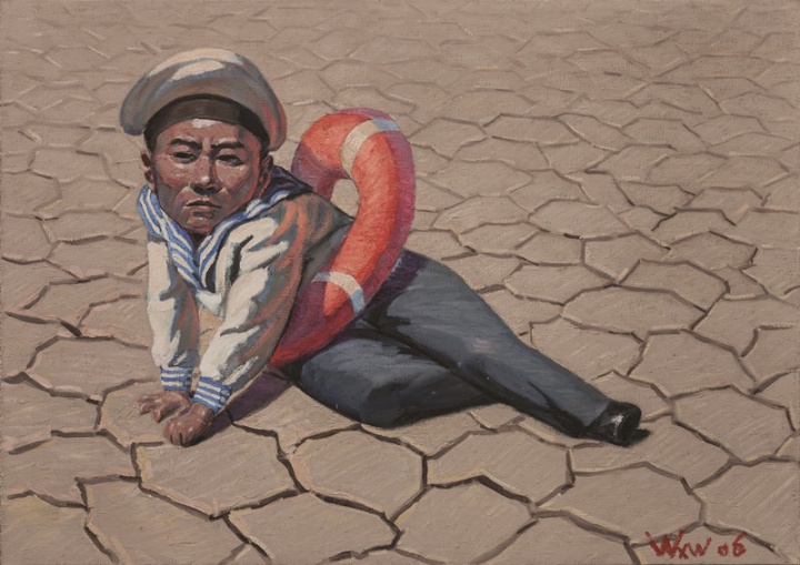 王兴伟 《小海军》 115.8×163cm 布面油画 2006
王兴伟 《小海军》 115.8×163cm 布面油画 2006