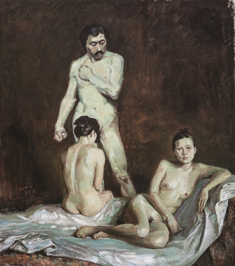 王兴伟 《无题(三个人体)》 196×153cm 布面油画 2002
王兴伟 《无题(三个人体)》 196×153cm 布面油画 2002