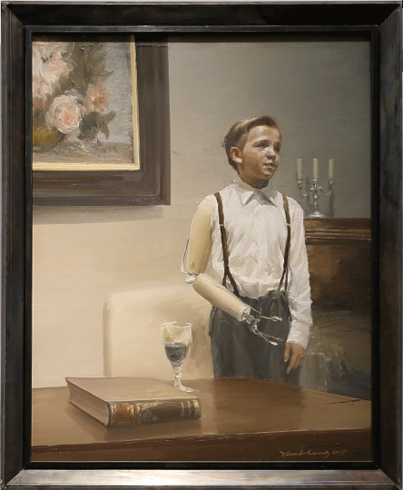 《岸》 112×90cm 布面油画 2014
《岸》 112×90cm 布面油画 2014
