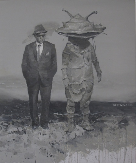 《幻兽2》 40×50cm 布面油画 2011
《幻兽2》 40×50cm 布面油画 2011