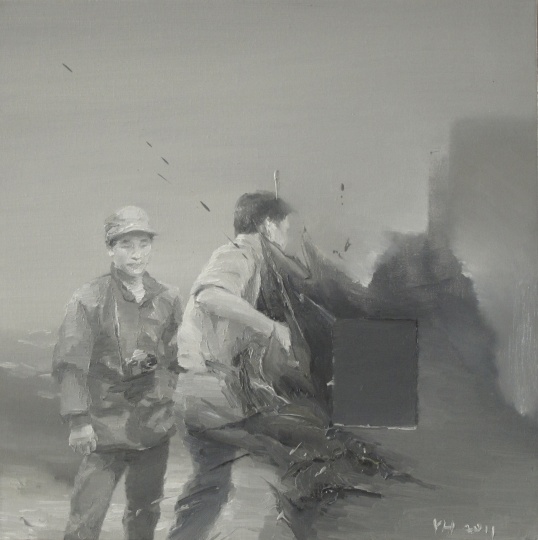 《幻兽3》 40×50cm 布面油画 2011
《幻兽3》 40×50cm 布面油画 2011