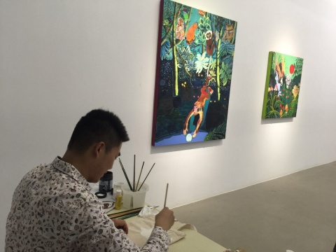 Tong Gallery+Projects艺术家现场创作
Tong Gallery+Projects艺术家现场创作