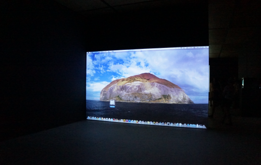 林科《鲁滨逊漂流记》 录像或录像装置 56 秒 2011 由艺术家和杨画廊提供
