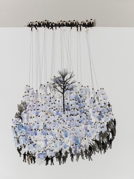 王敏-《控制》-115×95cm-纸本水彩拼贴-2015
王敏-《控制》-115×95cm-纸本水彩拼贴-2015