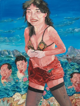 刘炜 《游泳美女 第三号》200×150cm 布面油画 1994

成交价：1684万港币  香港佳士得  
