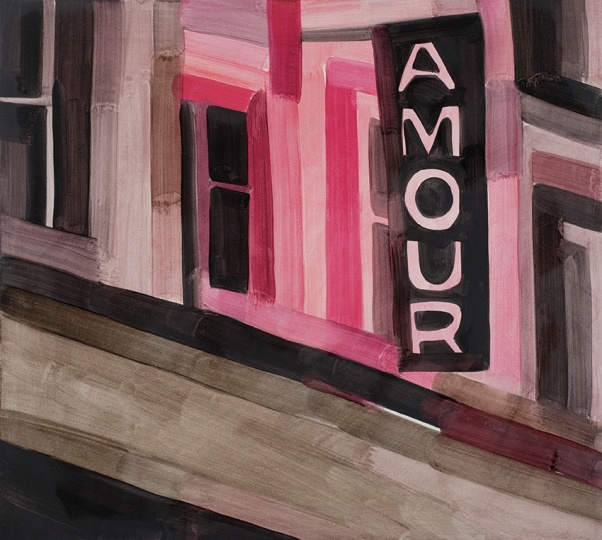 《Amour》40×45cm 木板油画 2016
