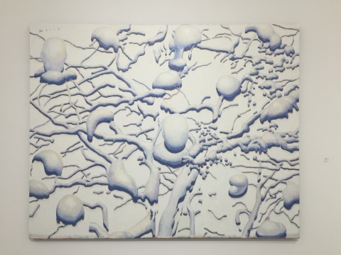 《雪景（浮雕）》 198×252cm  布面丙烯 2015
