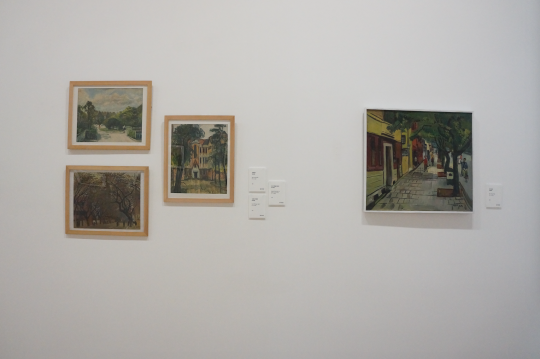 现场展出最多的,还是余友涵在上海各处留下的写生作品
现场展出最多的,还是余友涵在上海各处留下的写生作品